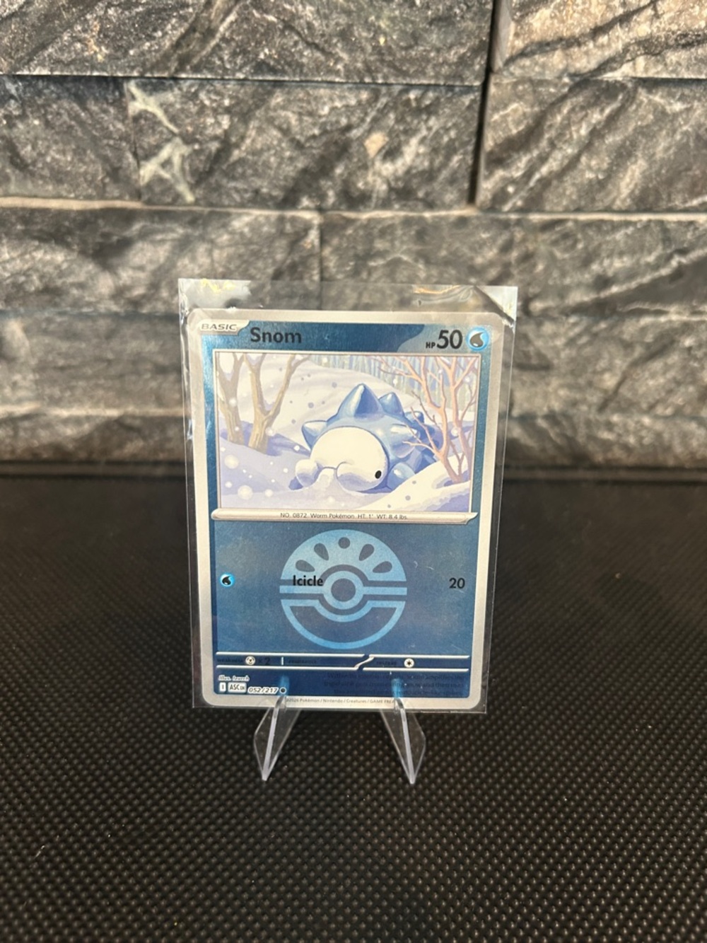 Pokemon Snom 052/217 Reverse Holo Rare from Ascended Heroes Set M/NM‎